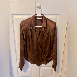 Veronica Beard Rozik Stretch Silk Top Size 2
